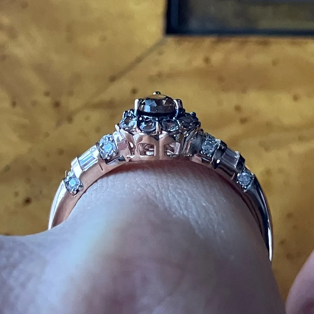 Color Changing Garnet Moissanite Sterling Silver Ring Size 10 Pink - Image 3