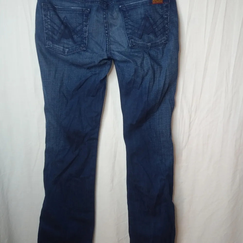 7 For All Mankind 10 30 A Pocket Dark Wash  Jeans - Image 6