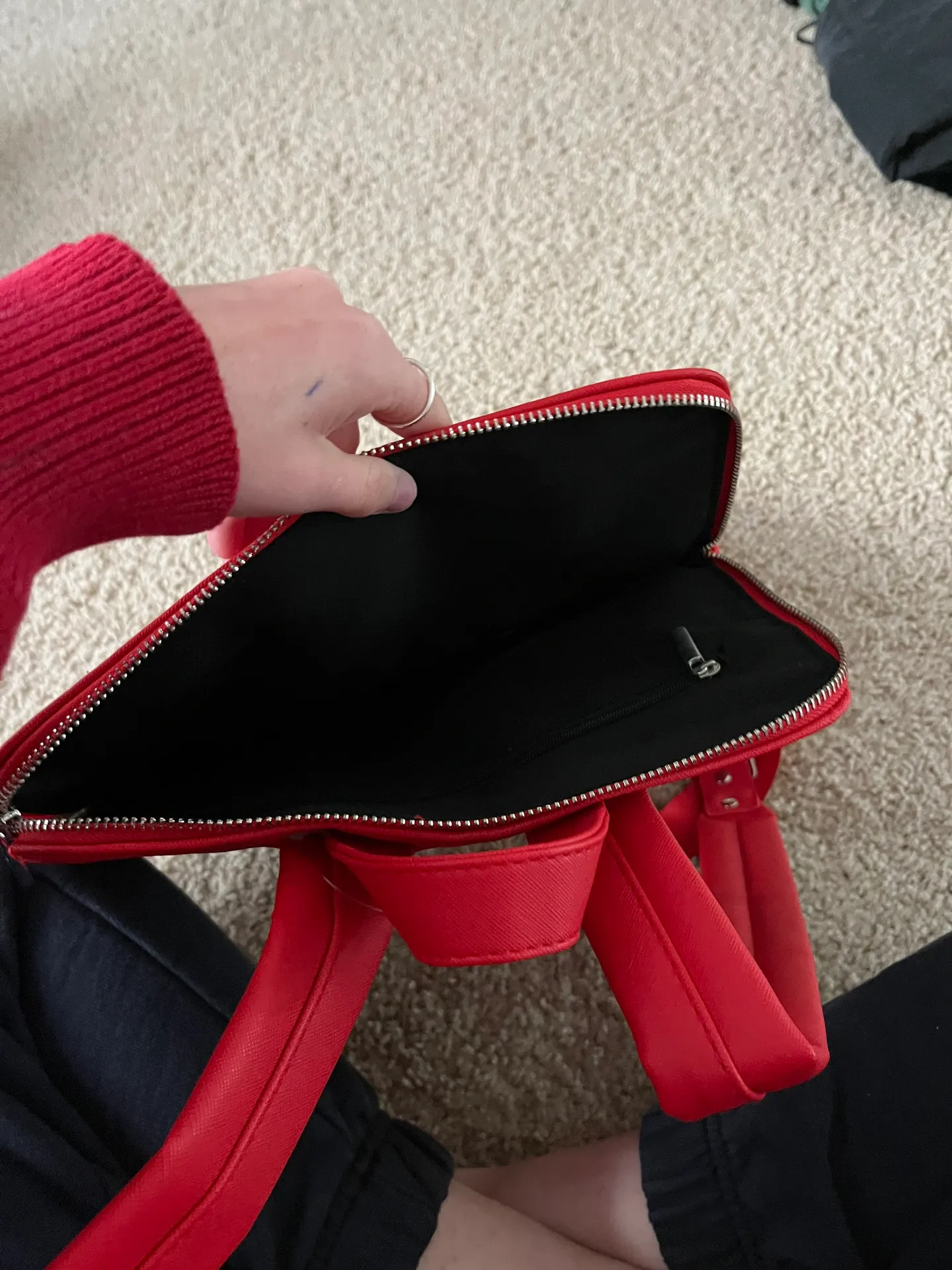 Red Mickey Mouse  small backpack never used - Image 6