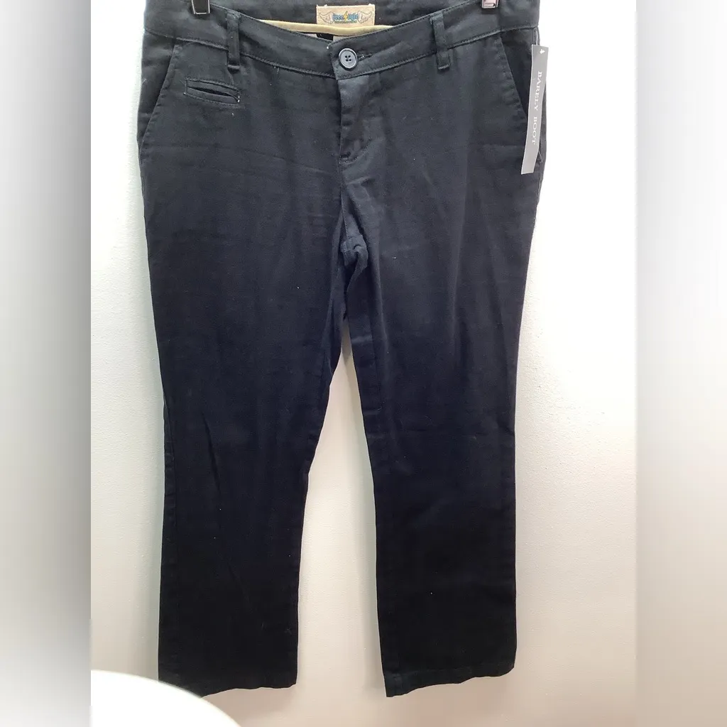 Freestyle Revolution  Size 7 Black Cotton Blend Barely Boot Pants. New With Tags. - Image 3