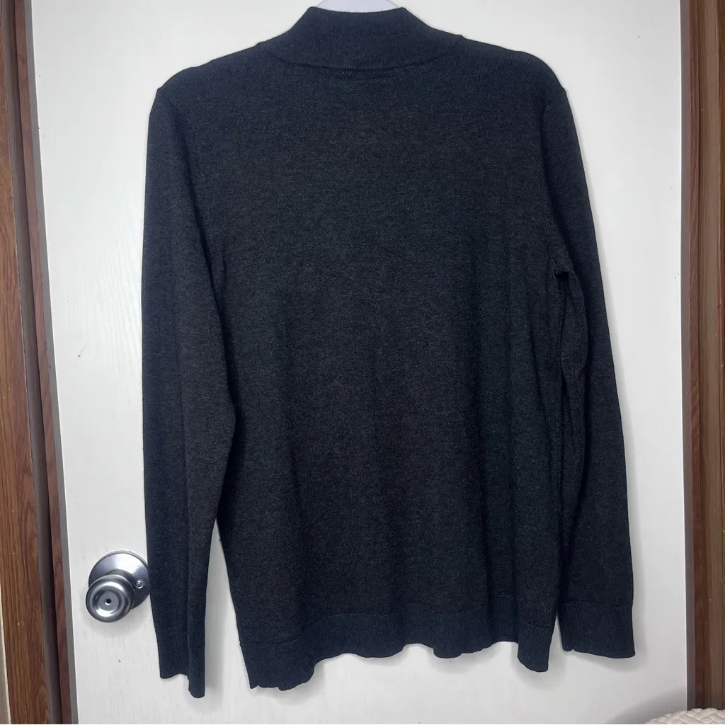 Calvin Klein Charcoal Knit with Button Accent - Image 2