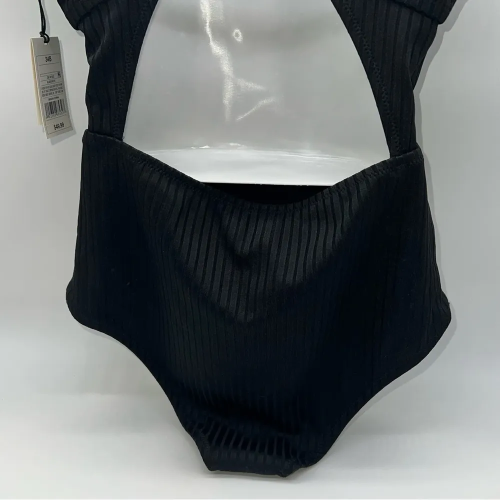 Shade & Shore One-Piece Black Swimsuit w/Adjustable Straps-Light Lift-Size 34B - Image 5
