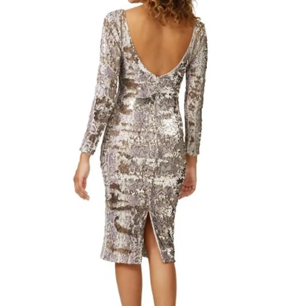 Dress the Population  Python Sequin Emery Dress Sz. S - Image 2