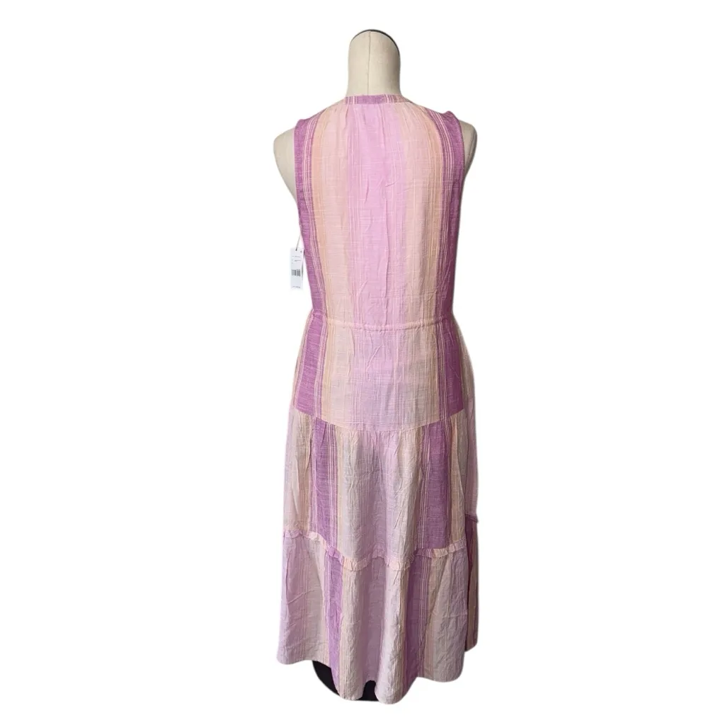 NWT Liverpool Los Angeles Sleeveless Tiered Maxi Dress in Lavender multistripe - Image 7