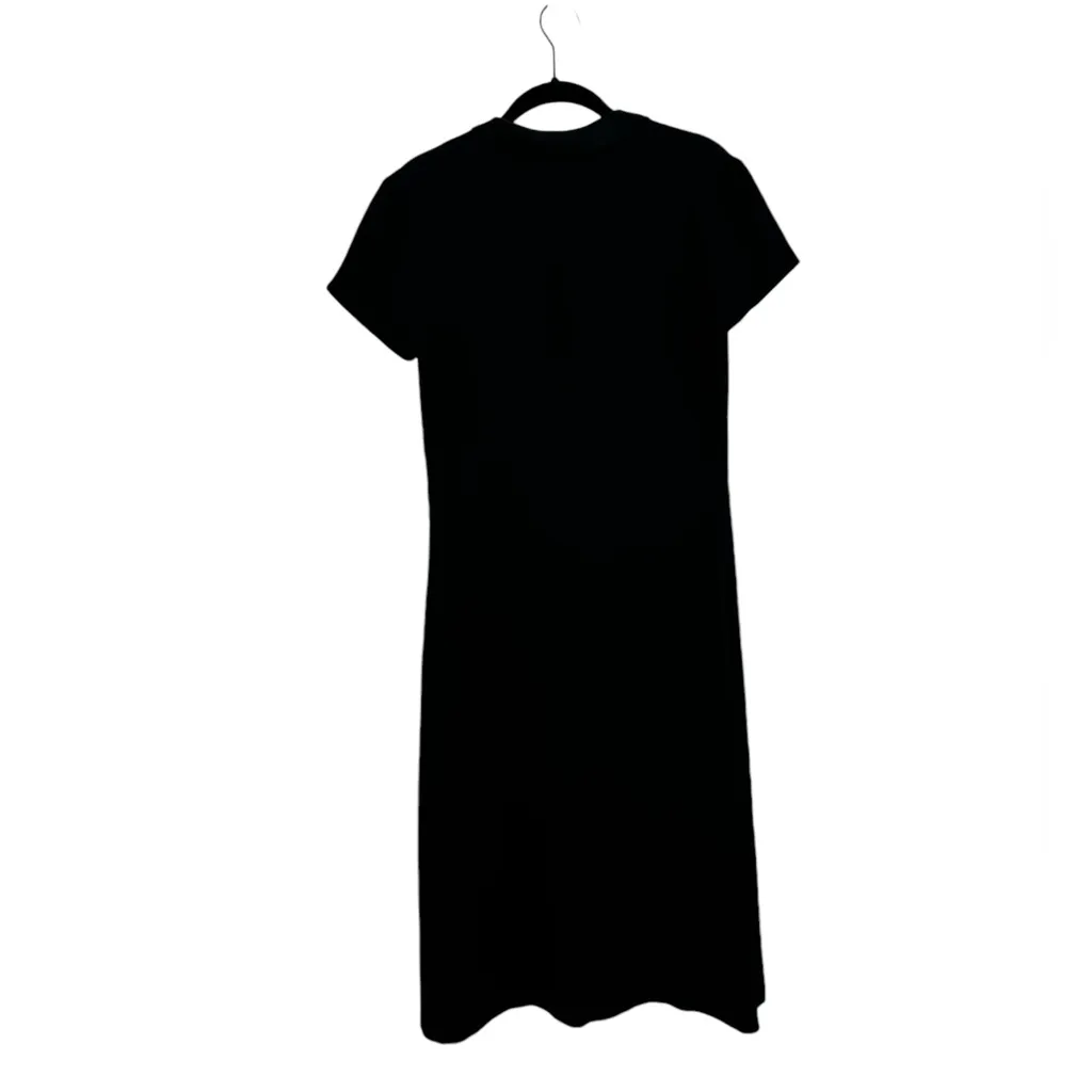 Country Road Vintage Black Dress Midi Bow Collar Goth Grunge Y2K Preppy Size 6 - Image 7