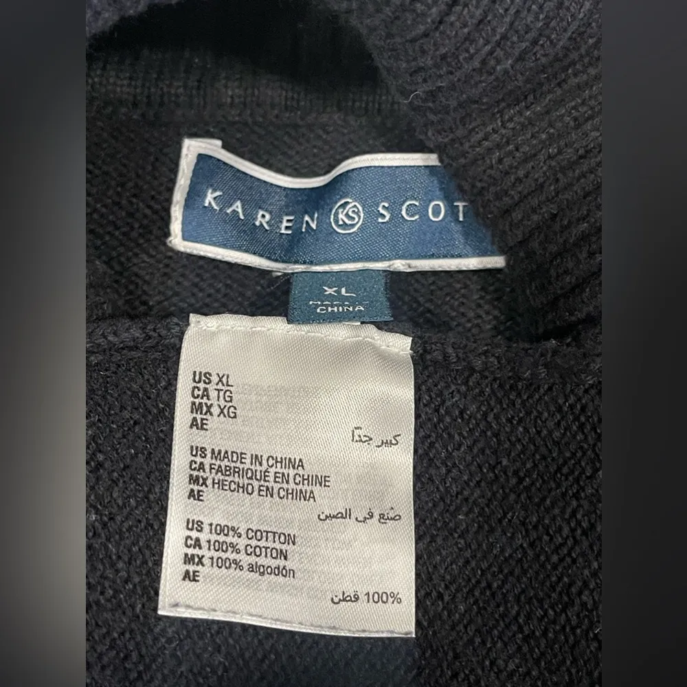 KAREN SCOTT Sweater Cuello Alto  Talla XL - Image 5