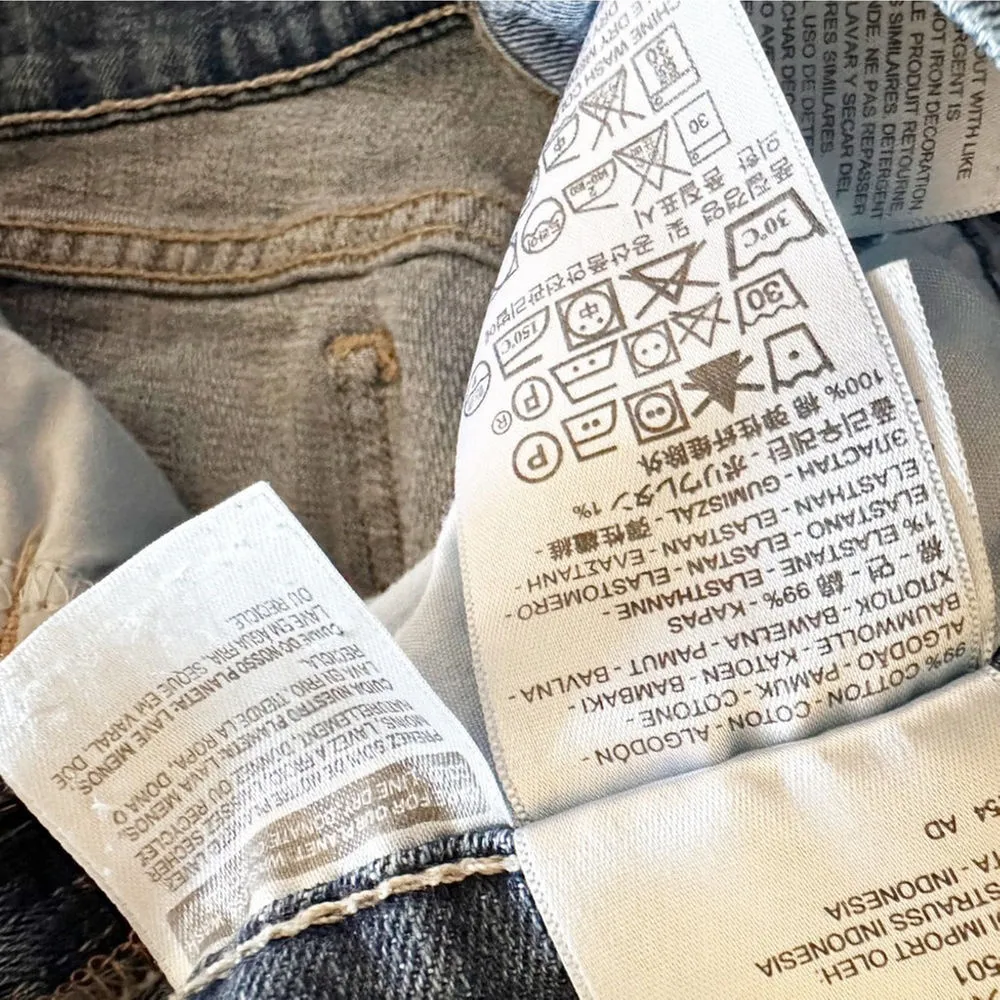 Levi’s 505 Straight Leg Jeans Women’s W29 L32 Blue Mid Rise Stretch Denim - Image 7