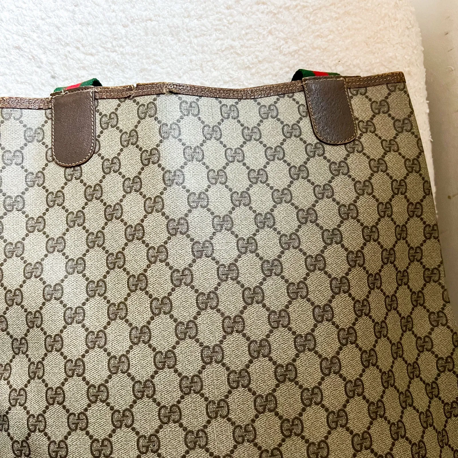 GUCCI Ophidia Coated Canvas and Leather Monogram Tote Bag - Image 10