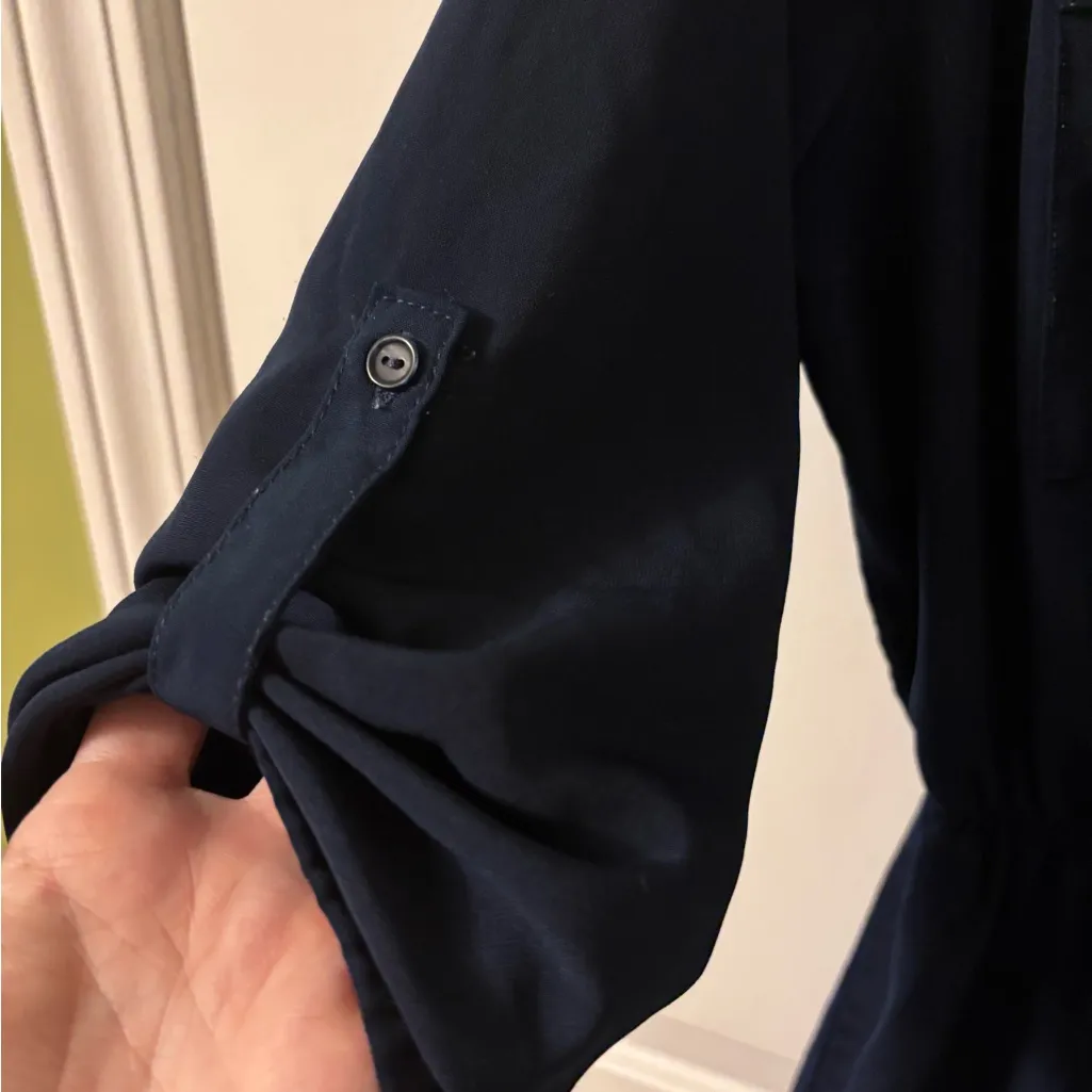 Rue21 Dark Blue Long Sleeve Dress - Image 4