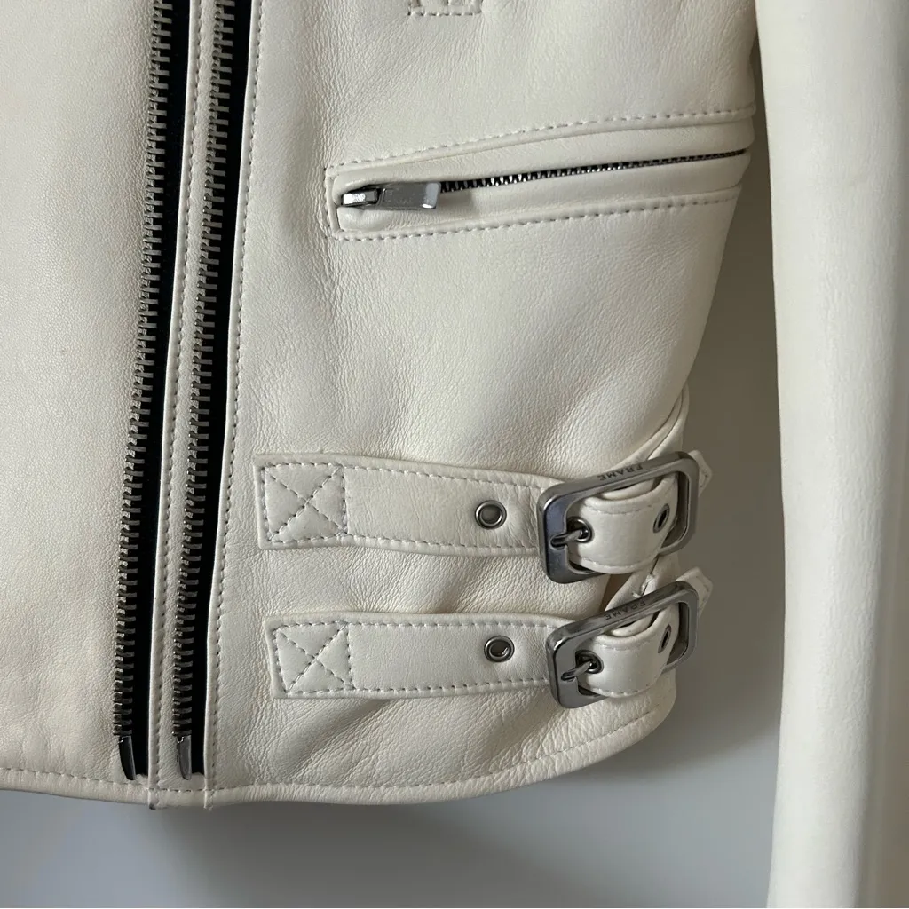 FRAME Leather Jacket - Image 3