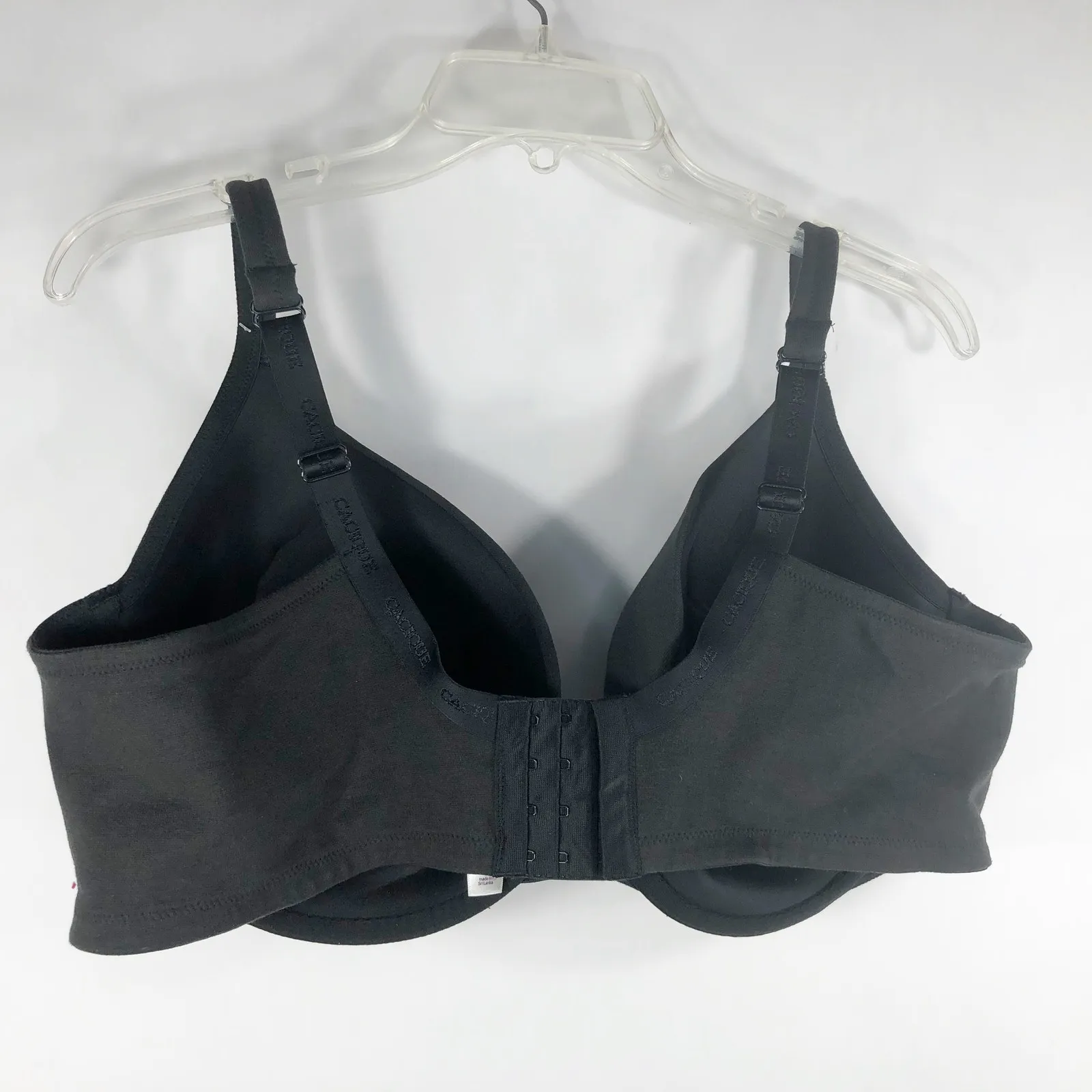 Cacique 46DD Bra Black Plunge Underwire Support Plus Size Lane Bryant 24 - Image 2