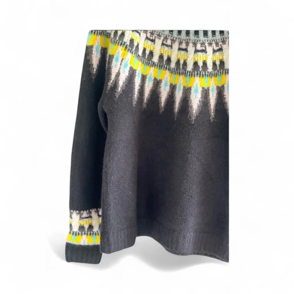 Zara Knit Oversized Jacquard Sweater - Image 6