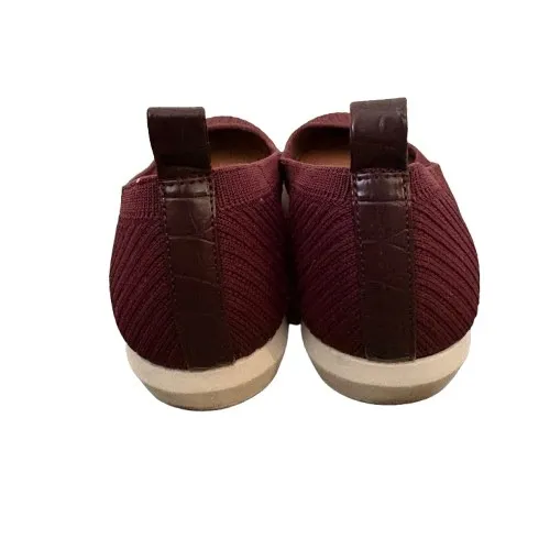 Kelly & Katie Caela Knit Ballet Flats Burgundy Red Sustainable Slip On Size 7 - Image 4