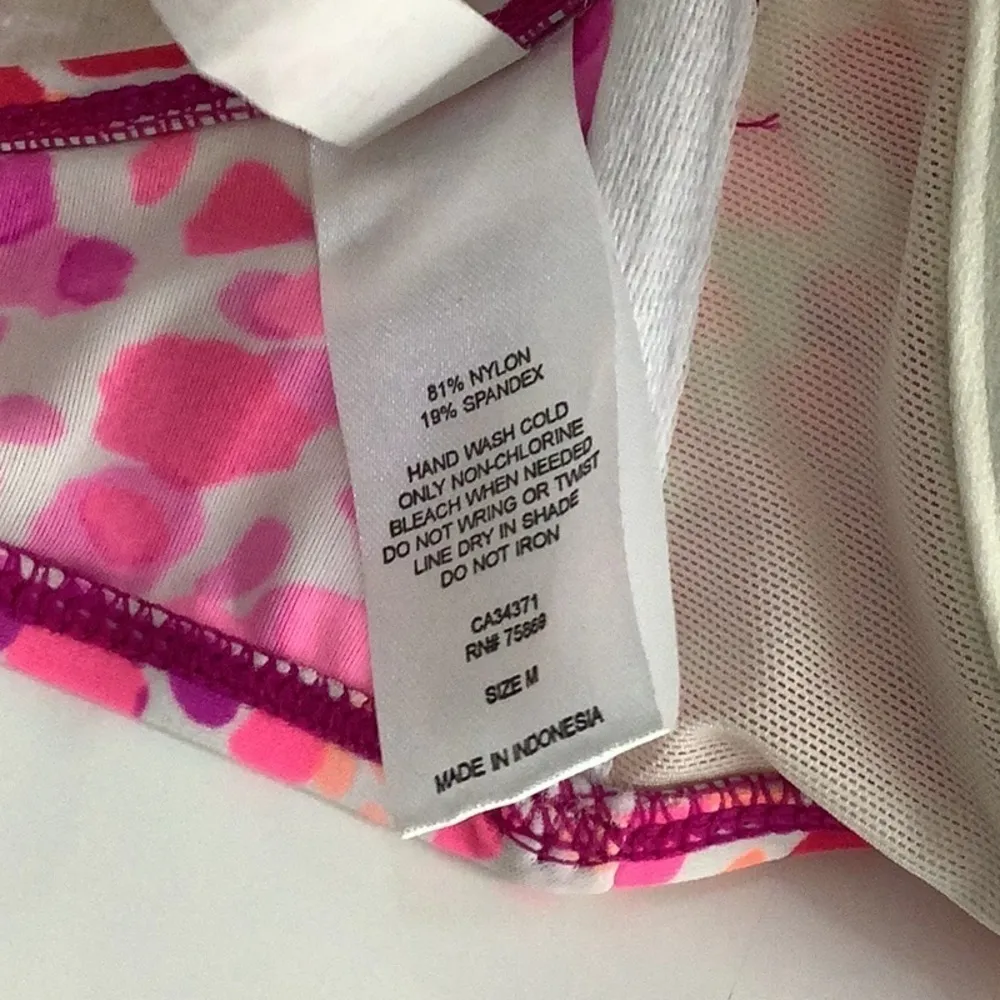 Hula Honey Size Medium Animal Print Padded Underwire Strapless Bikini Top. New - Image 4