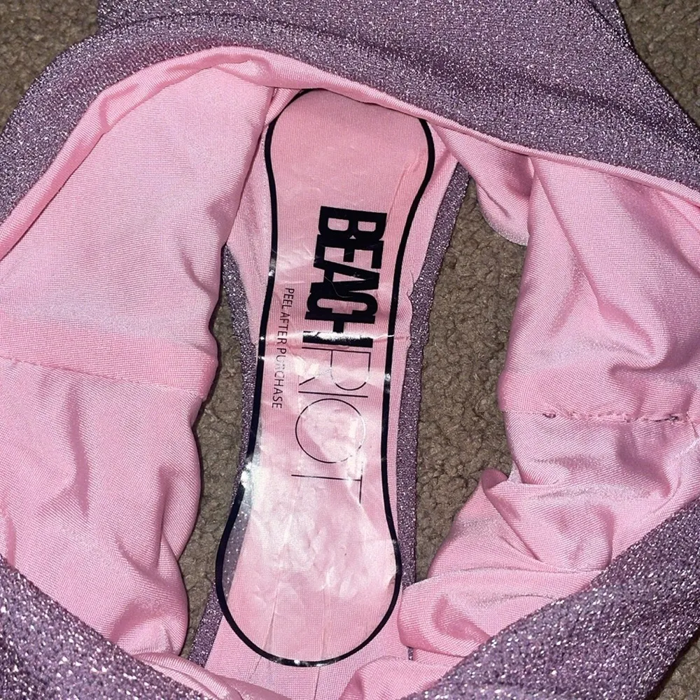 Beach riot purple sparkly bikini set - Image 3