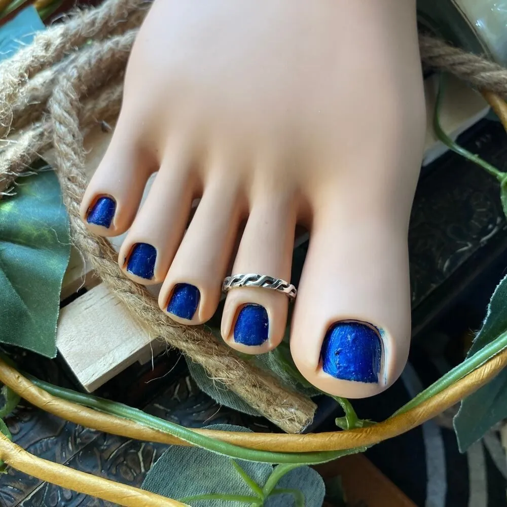 Sterling Silver Interwoven Toe Ring - Image 3