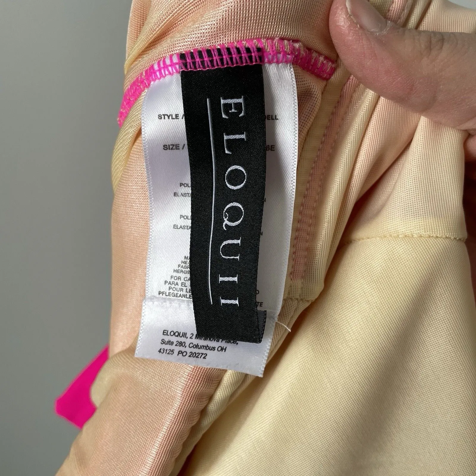 Eloquii Plunging V-Neck Ruffle One-Piece Swimsuit Magenta Pink Women's Size 20 - Image 11