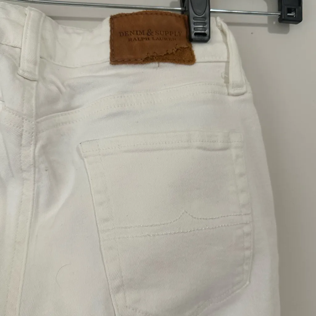 Ralph Lauren Black Label White Skinny Jeans Size 24 - Image 3