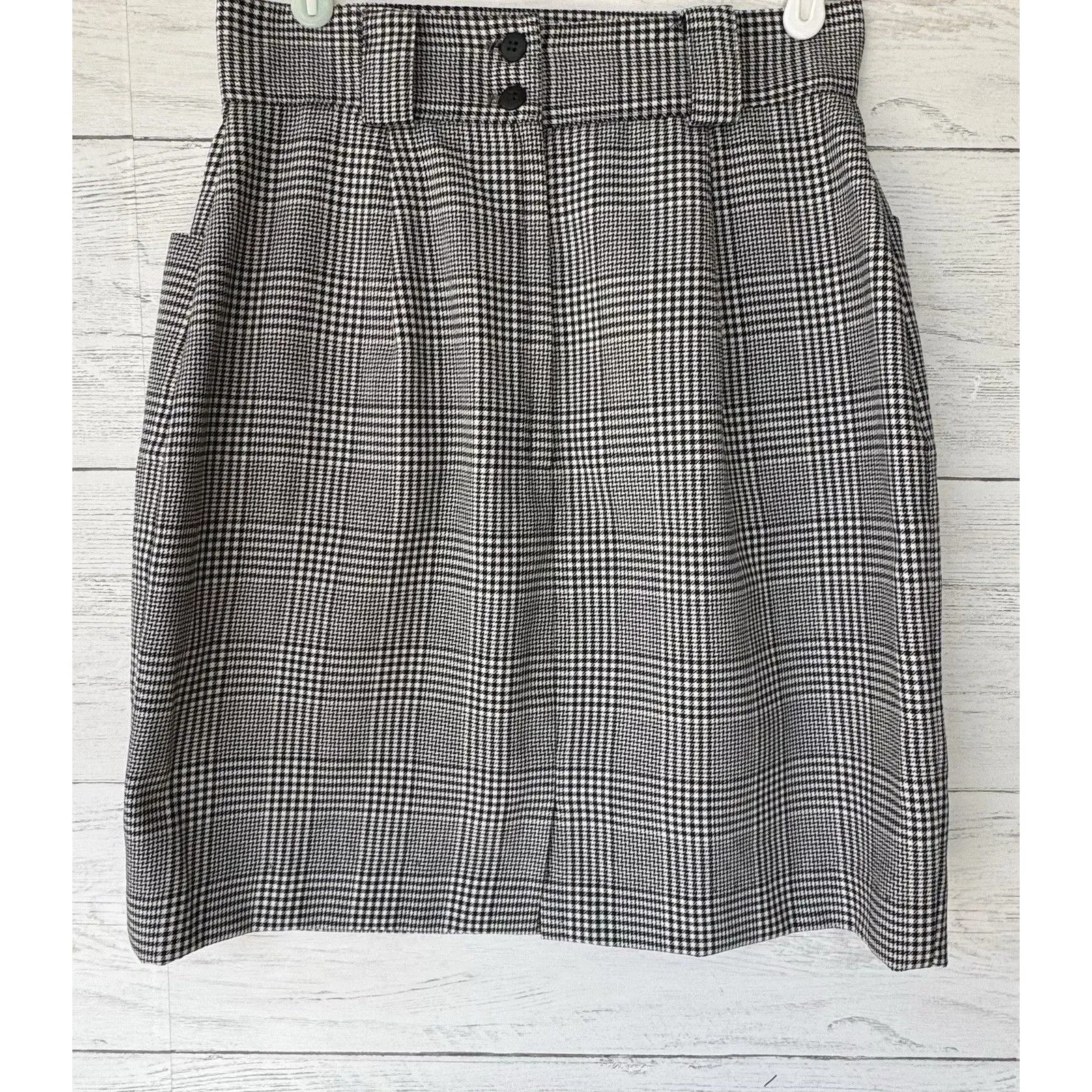 Vintage Y2K 90s Christy Girl Plaid Skirt School Dark Academia Preppy 8 Black - Image 2