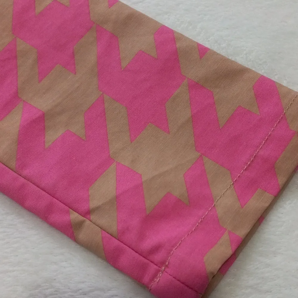 Isaac Mizrahi Target 20th Anniversary Collection Pink & Tan Houndstooth Trench - Image 13