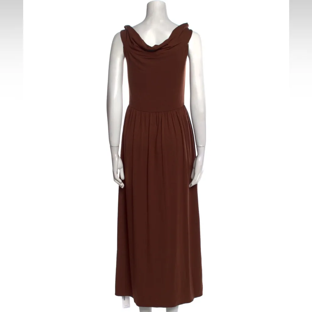 Reformation Brown Off-Shoulder Dress - Image 8