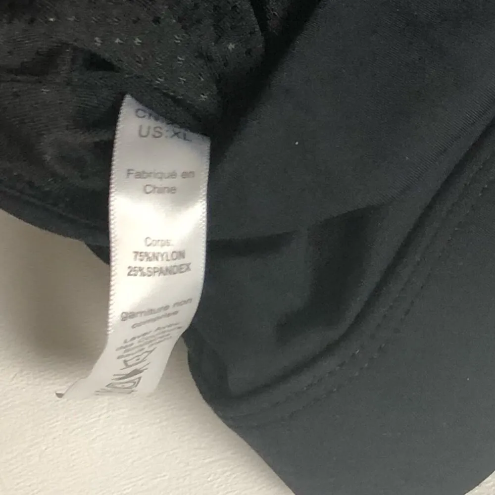 Cordaw Women's Athletic Sporty Zip Front Sports Bra Sz XL Black - Image 4