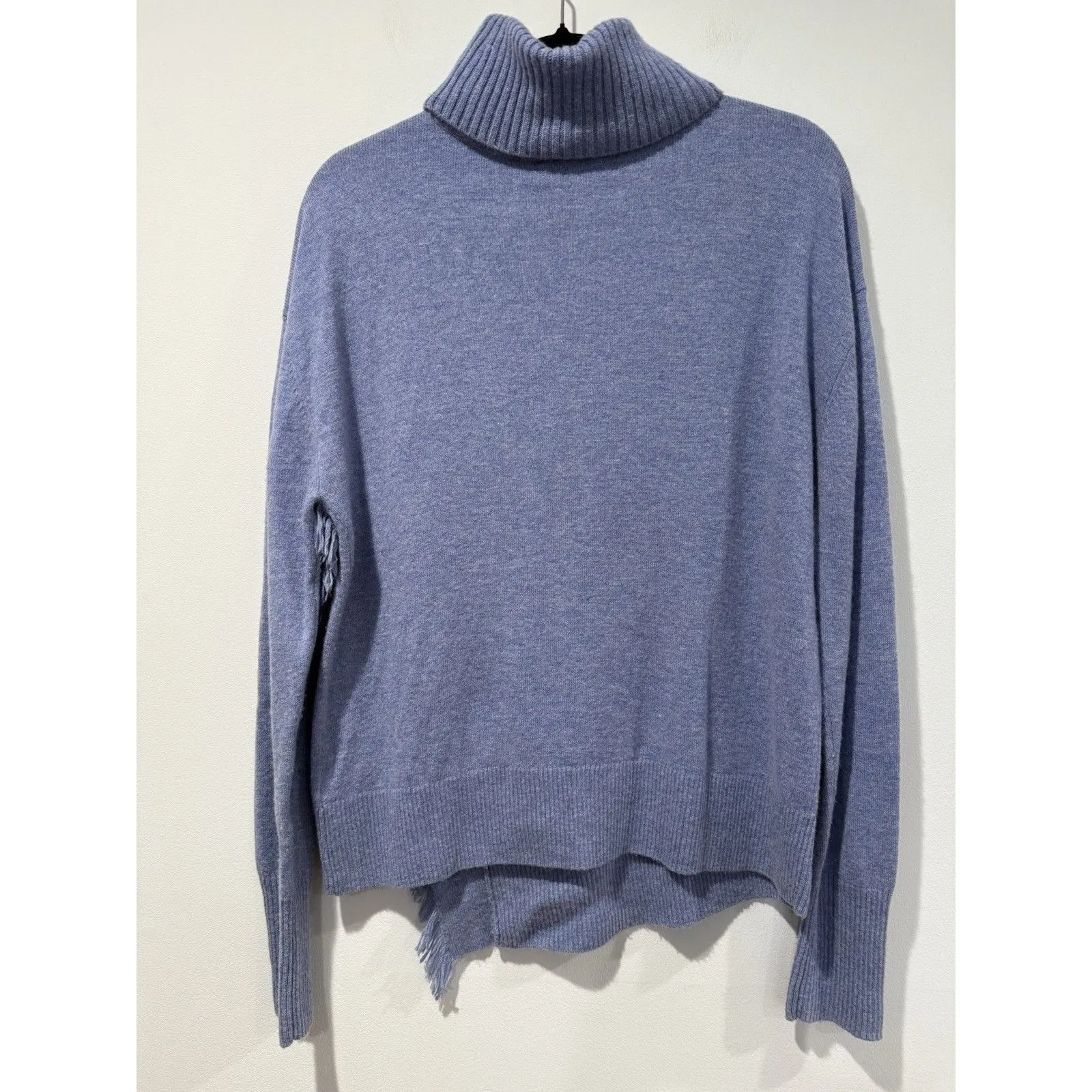 Vineyard Vines Sweater Women Medium Fringe Cashmere Coastal Preppy Minimal - Image 2