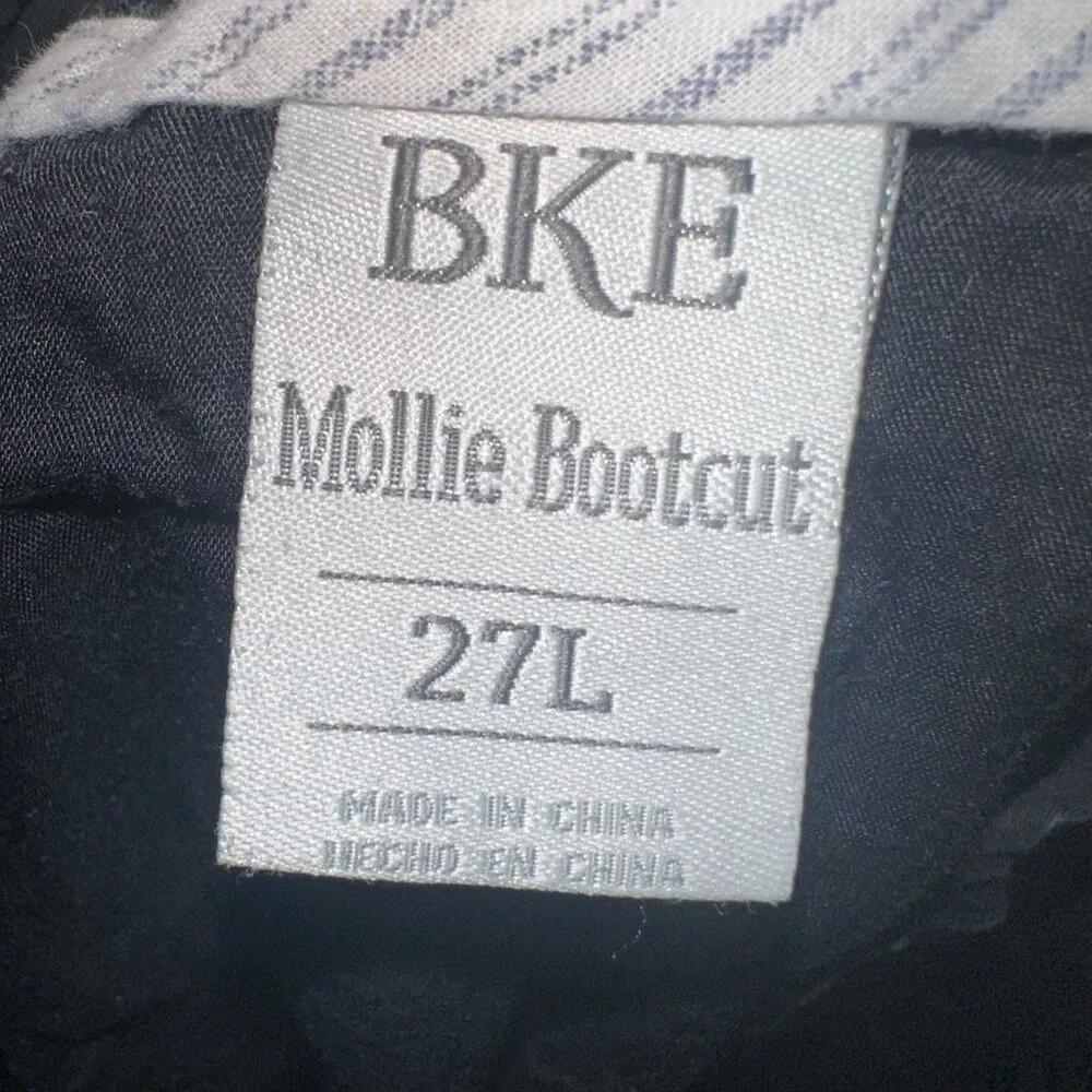 BKE Mollie bootcut black 27L business casual slacks - Image 2