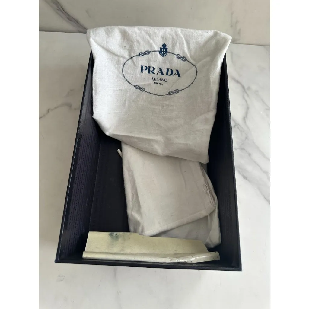 PRADA Gray Black Suede Animal Print Heels Size 40.5 - Image 10