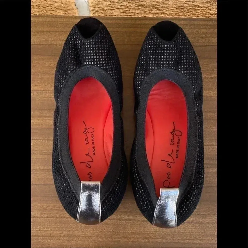 Pas de rouge wedge shoes size 7.5 Black - Image 5