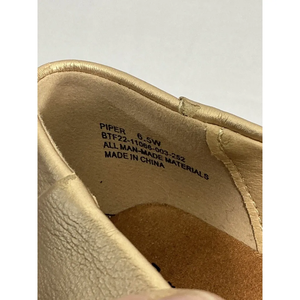 Womans Baretraps Memory Foam Piper Size 6.5 W Gold Slip On Flat Shoes NWOT - Image 6