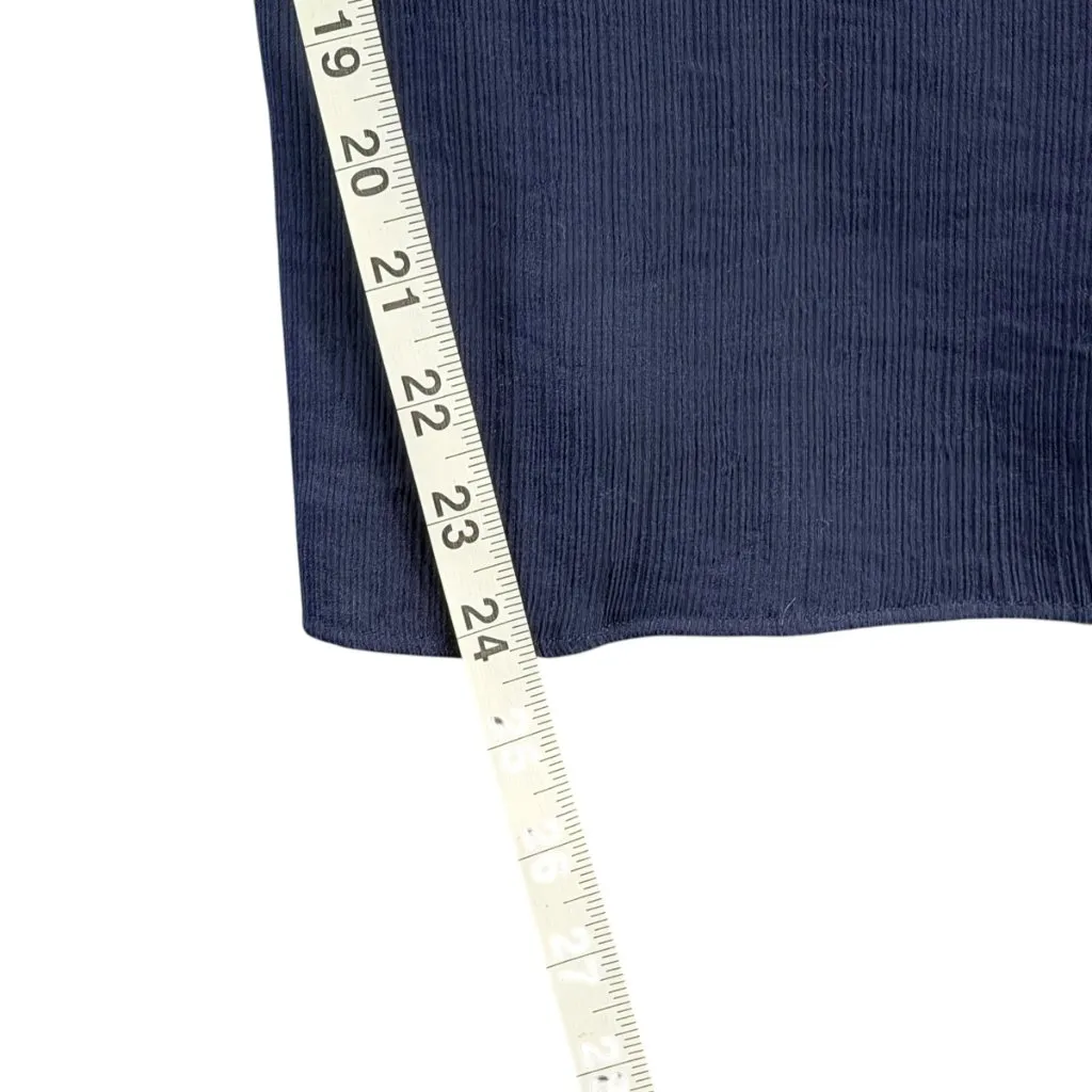 J Crew Point Sur Pants Womens M Navy Blue Paperbag Wide Leg Cropped Relaxed - Image 8