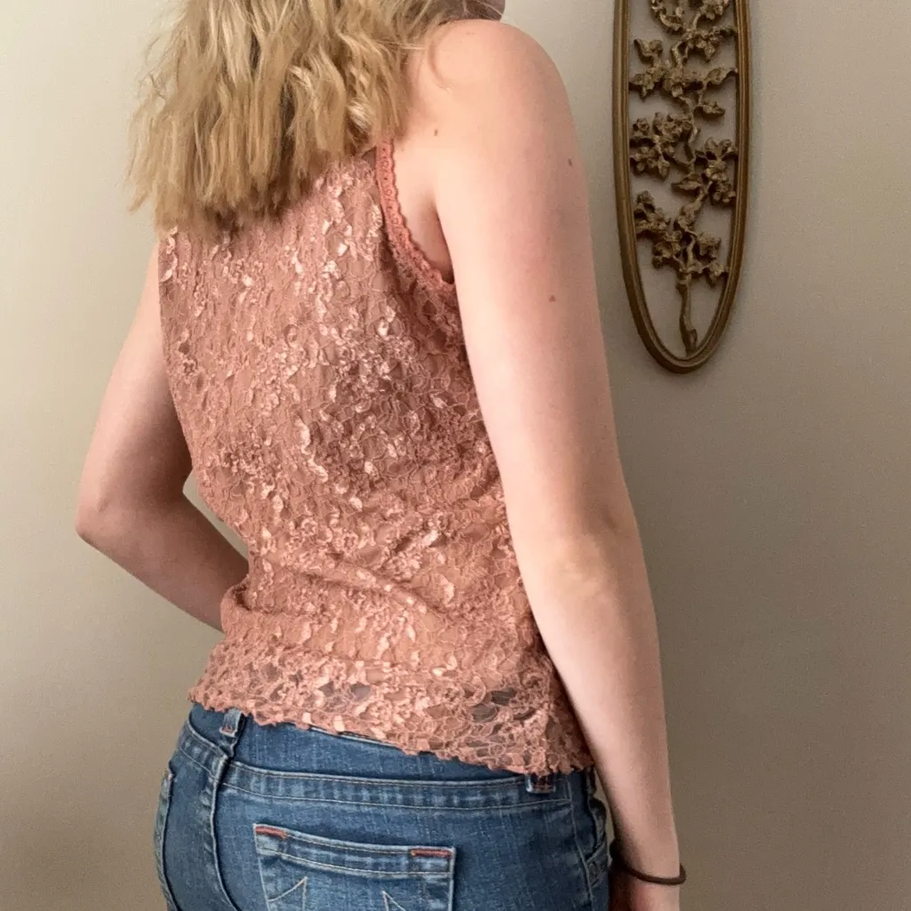 Merona Lace Sleeveless Top with Ribbon Detail - Image 8