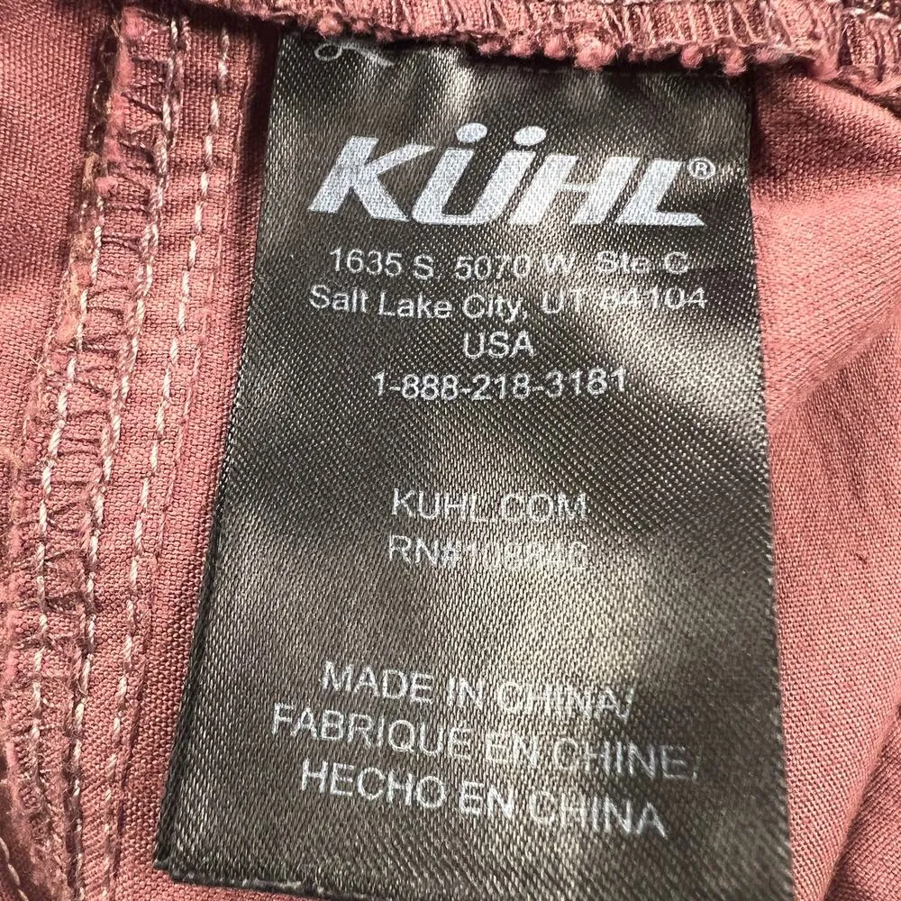 Kuhl Splash Women's Cargo Shorts Clay Red Hiking Outdoor Active Size 4 - Image 10