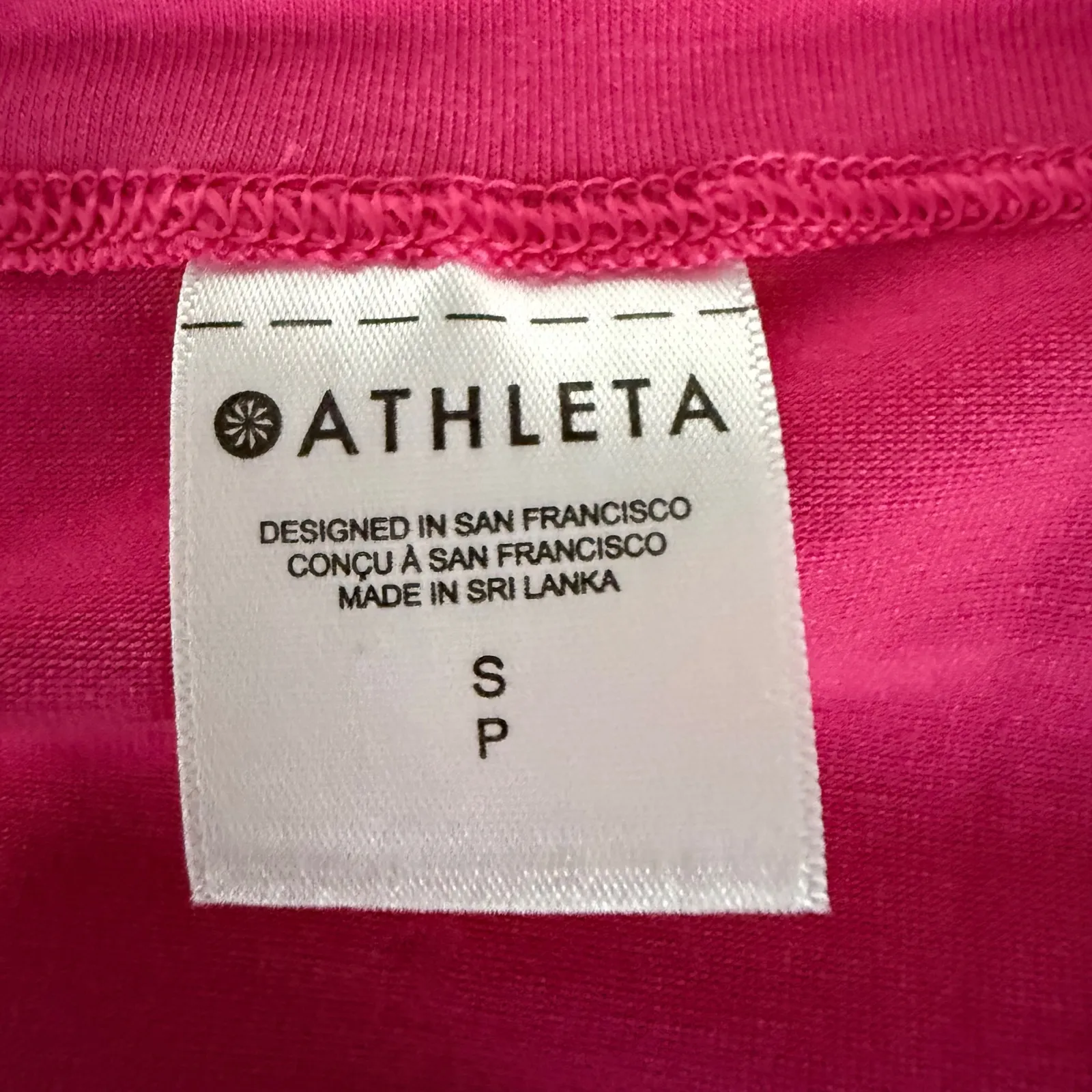 Athleta Pink Long Sleeve Cinched Tie Athletic Shirt Size Small - Image 8