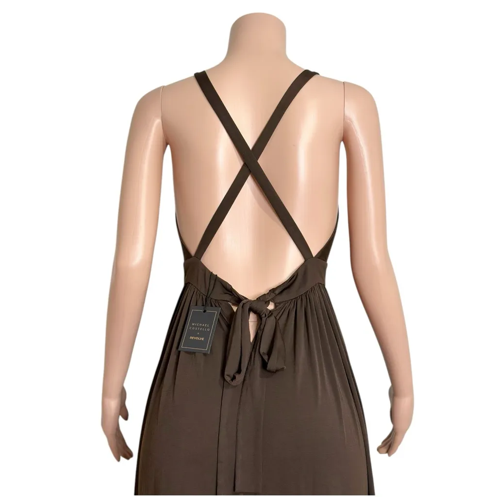 MICHAEL COSTELLO x REVOLVE Emmeline Maxi Dress, Brown, Small - Image 12
