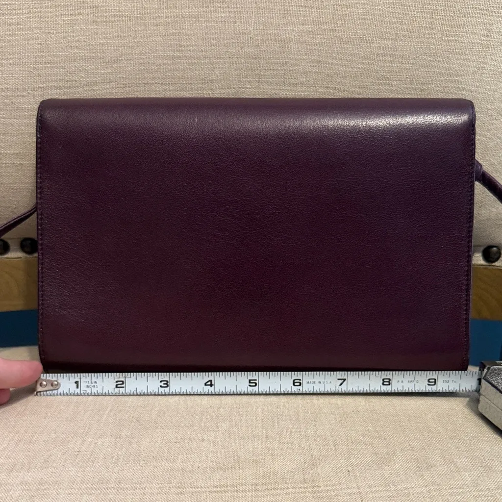 Vintage Koret Deep Purple Leather Shoulder Bag - Image 9