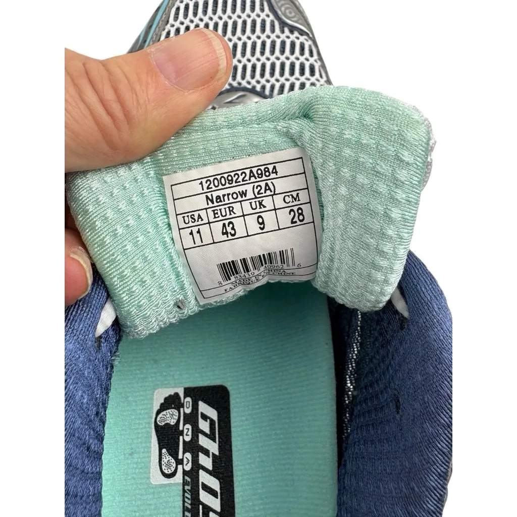 Brooks Ghost 4 Evolution Running Sneakers Womens Size 11 Blue Green Mesh Lace Up - Image 10