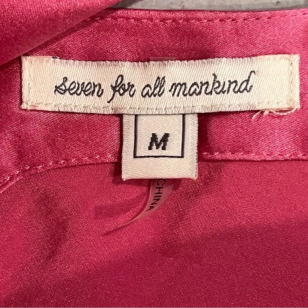 7 For All Mankind Pink Silk Halter Neck Top - Image 6