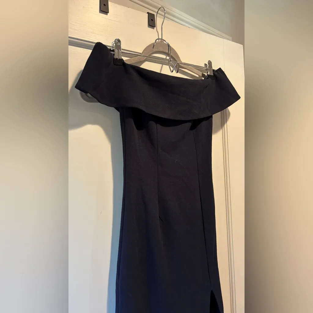 Hello Molly Strapless Navy Dress - Image 3