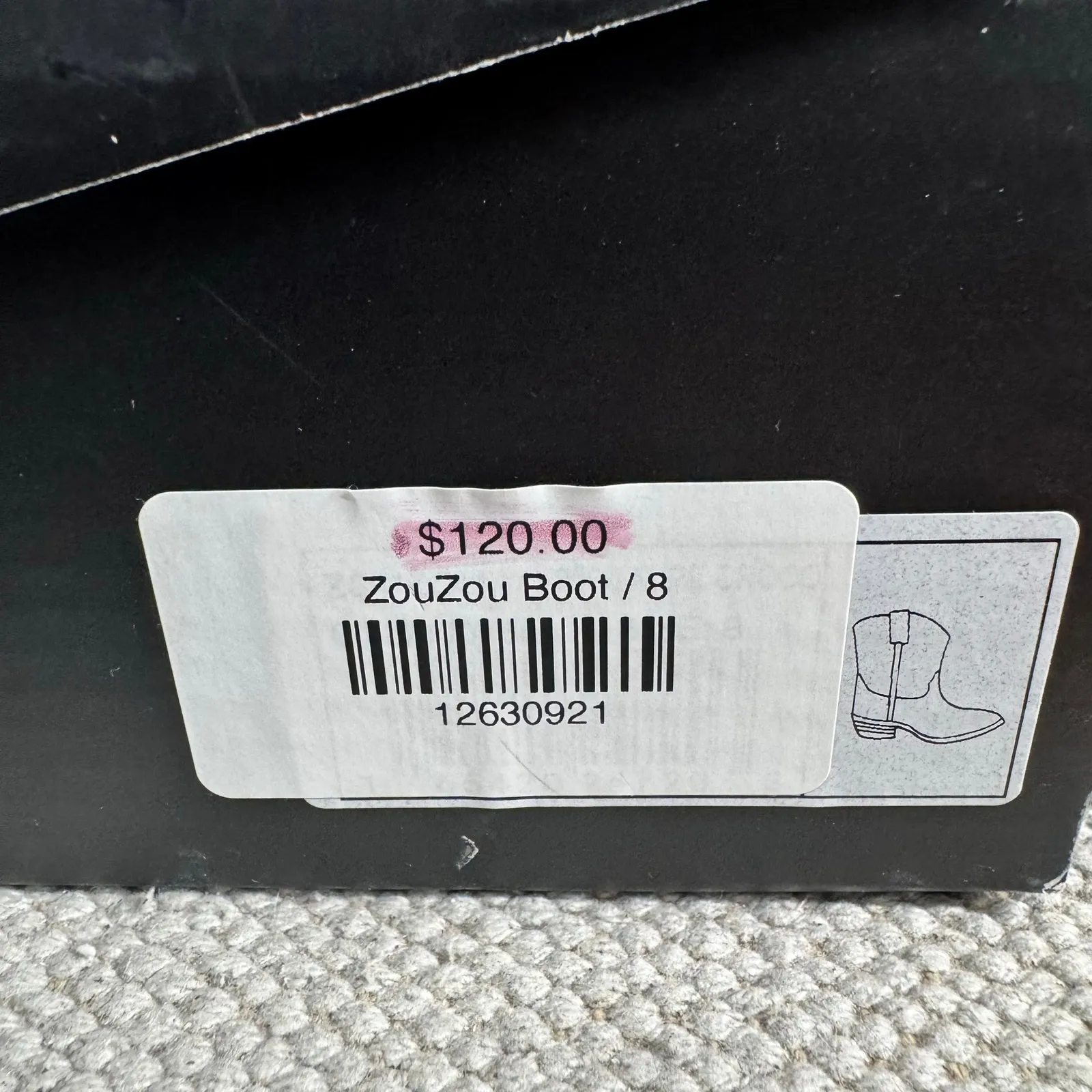 Shu Shop ZouZou Vegan Midi Western Boot Women 8 Bone White Cowgirl Boho Embossed - Image 4