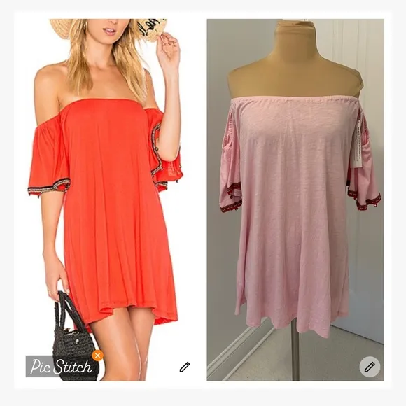 Pitusa Salsa Mini Dress Light Pink Size undefined - Image 2