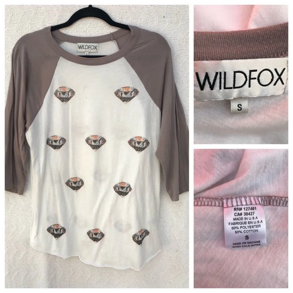Wildfox Diamonds Are Forever Raglan Baseball - Image 4