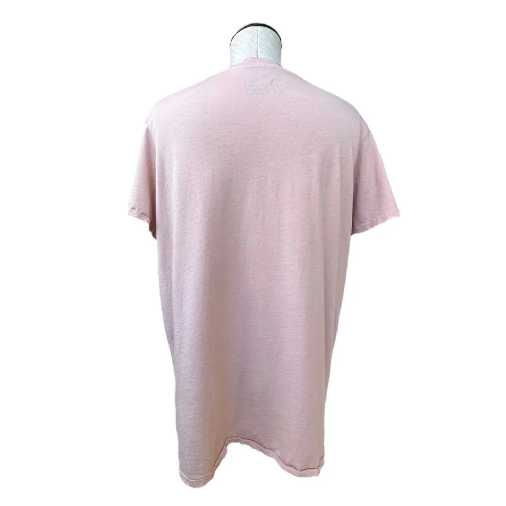 You Are Loved Pink Distressed Short Sleeve T Shirt Medium - Image 2