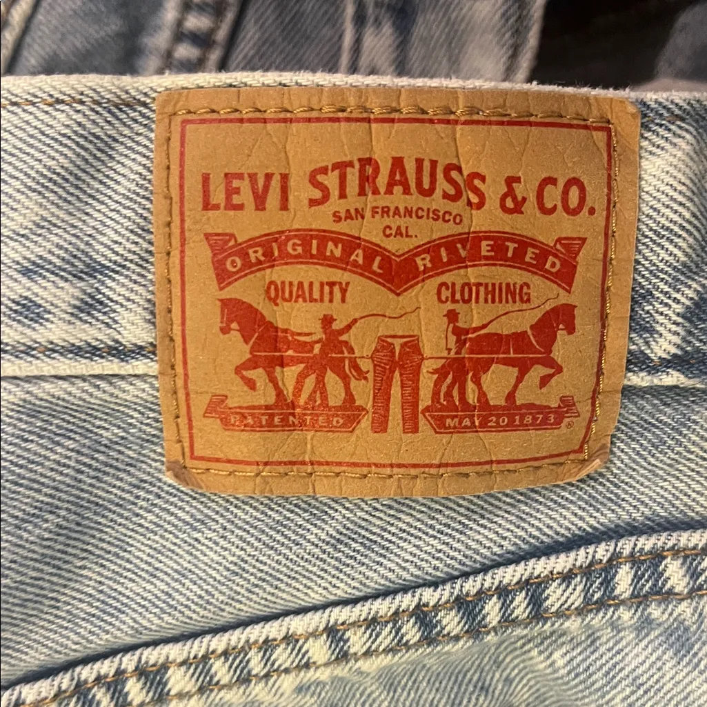 Levi's Icon Long Light Blue Denim Maxi Skirt 26 EUC - Image 2