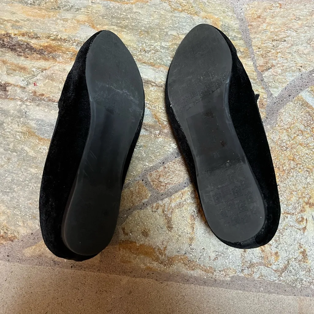 Birdies Heron flats Loafers Black Velvet Size 7.5 - Image 5