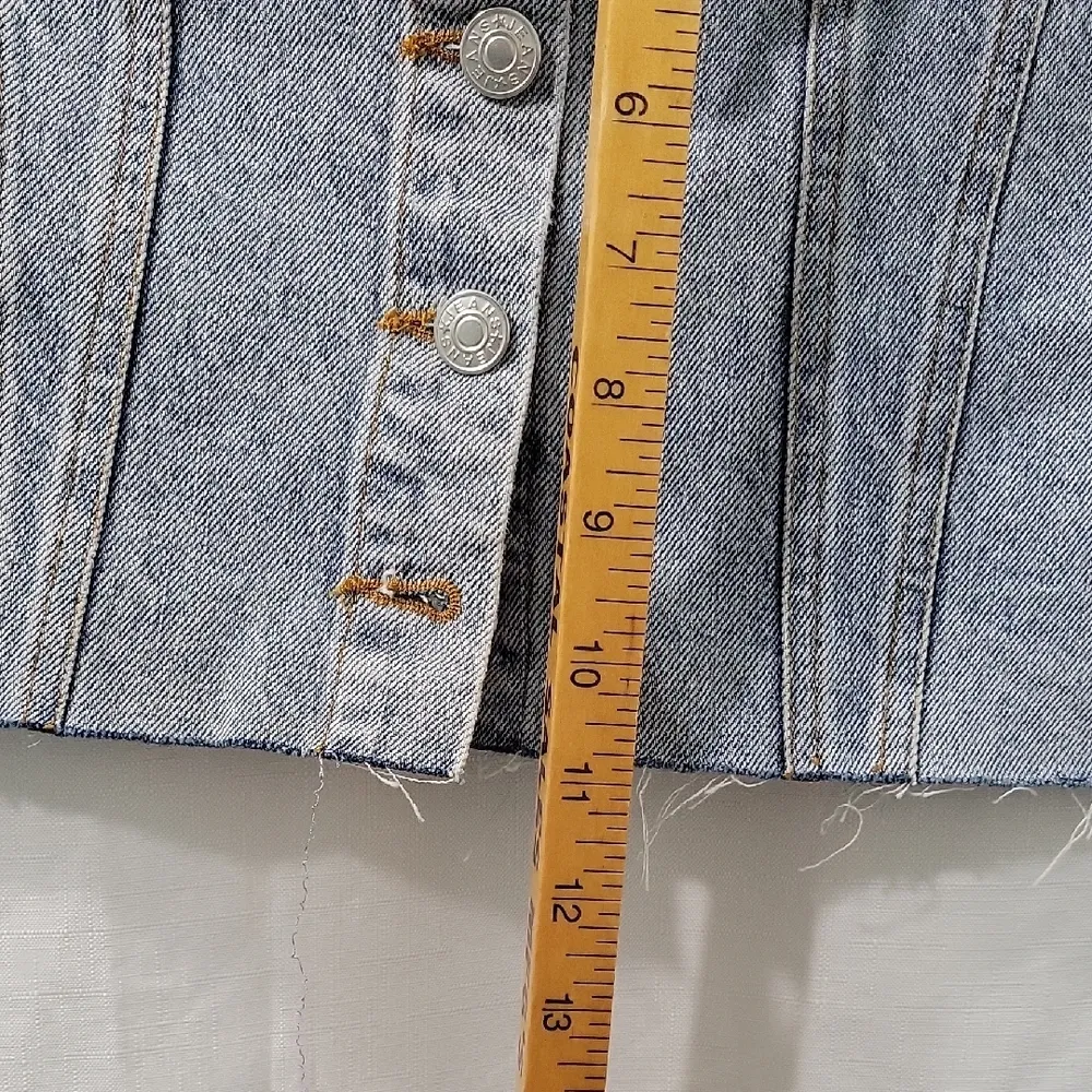 BUCKETLIST Blue Denim Top Size L Size L - Image 5