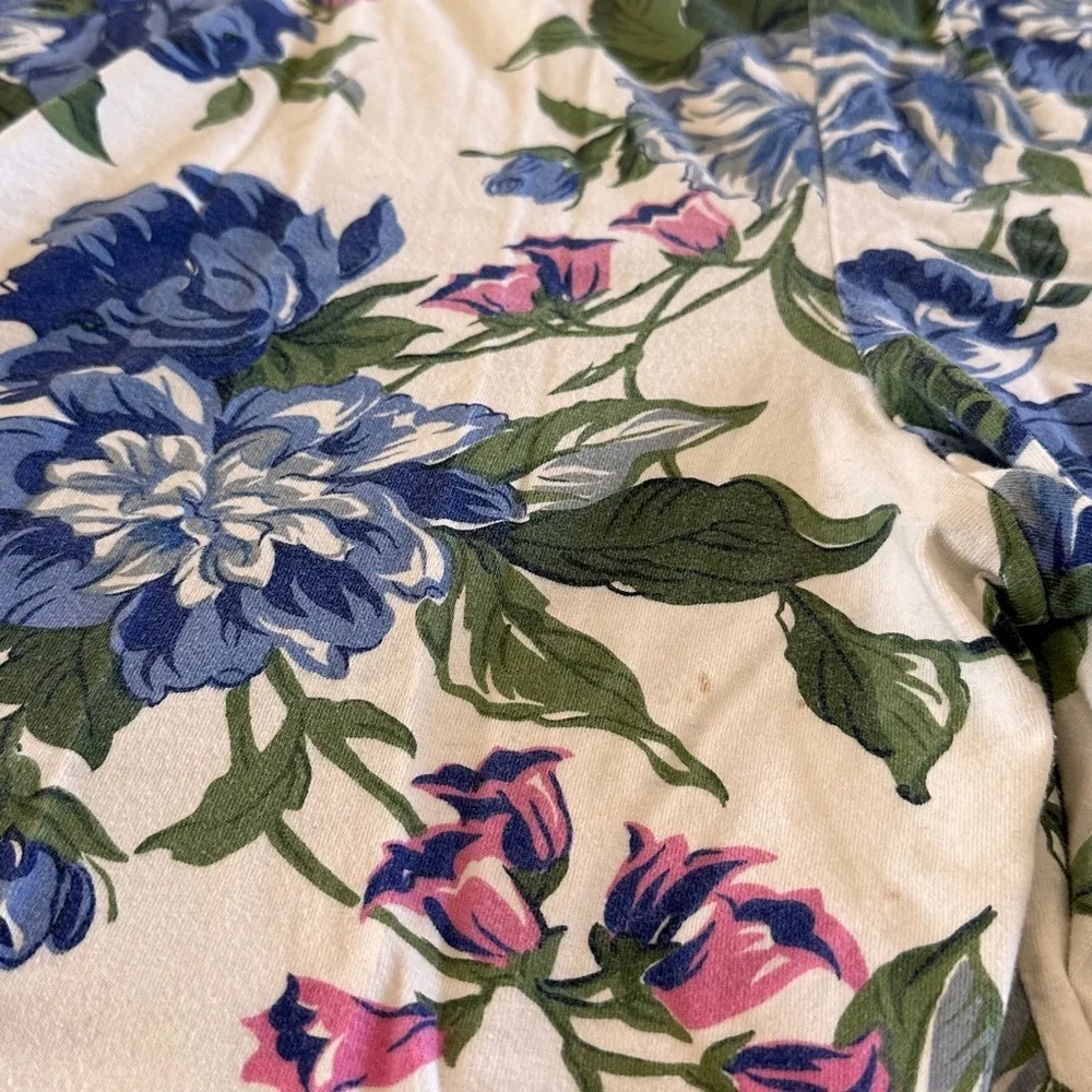 Energize by currants vintage floral sleeveless cotton romper size medium - Image 4