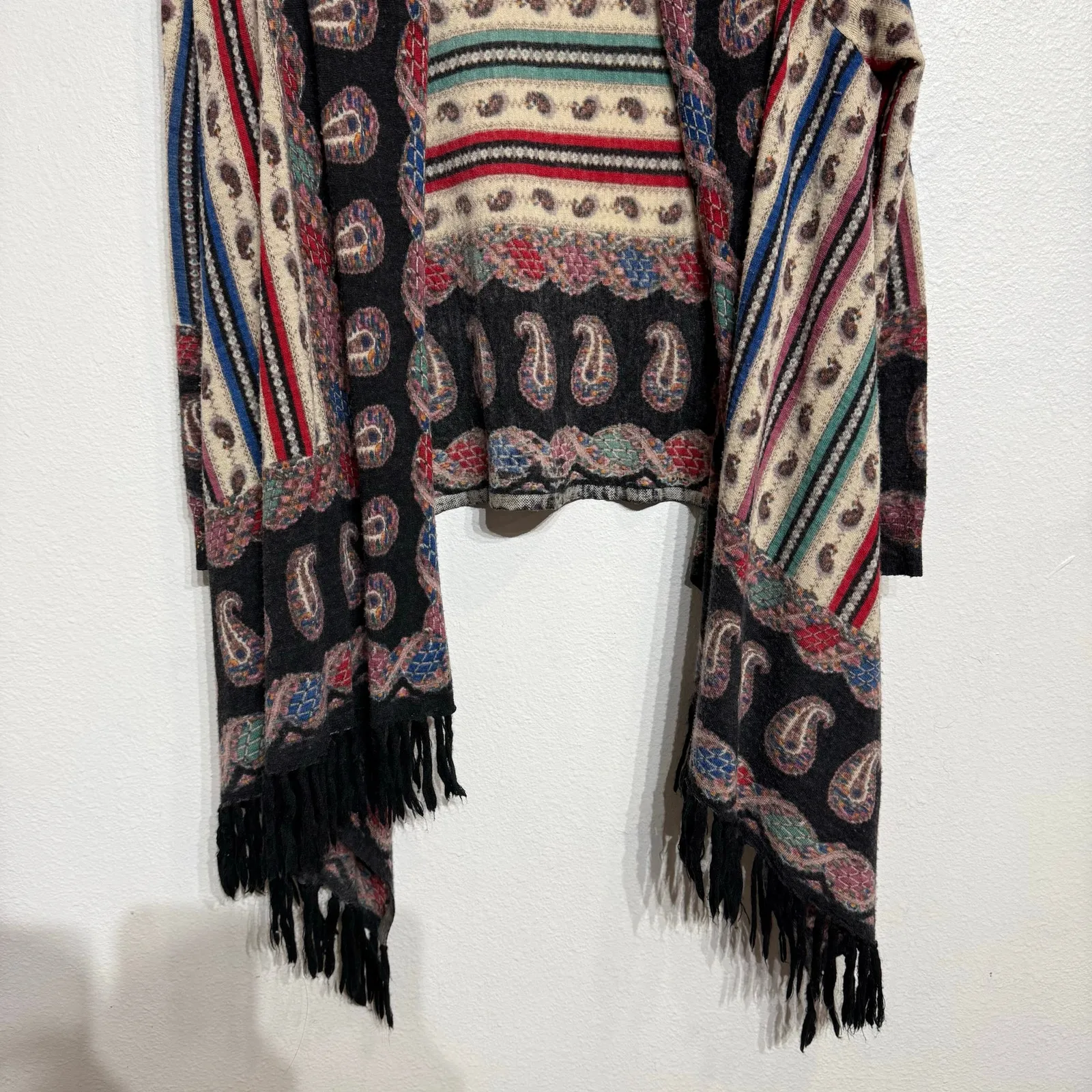 Anthropologie Guinevere Merino Wool Poncho Cardigan Sz M - Image 10