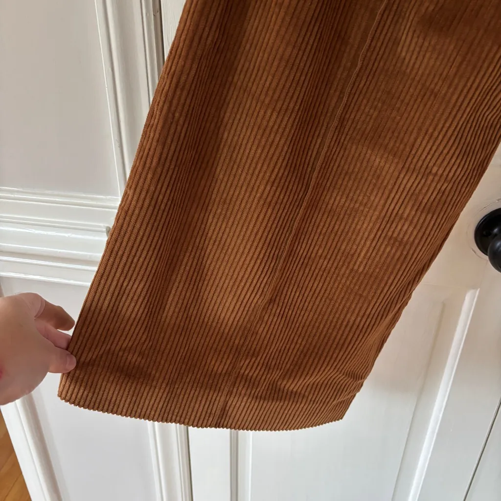 Ulla Johnson Nico Pant Umber Brown Velvet Corduroy Wide Leg Fall Pant Size 2 NEW - Image 15